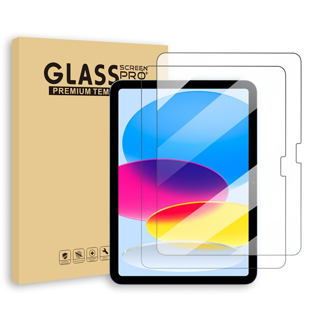 

2pcs Tempered Glass Screen Protector For Ipad Air 5/air 4/10th/9th/8th/7th/6th/5th/mini6/2022pro/2021pro