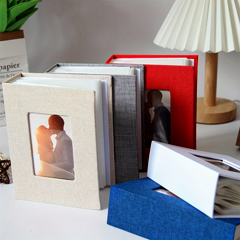 

Elegant 6-inch Photo Album With Cloth Cover, Holds 100 Photos - Perfect For Weddings & Anniversaries