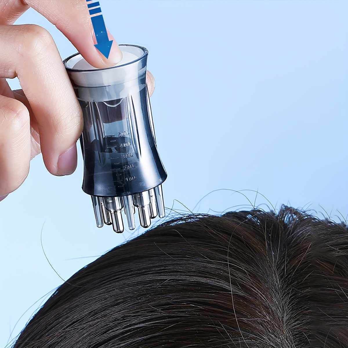 Peigne de coiffure applicateur avec échelle graduée flacon - Temu France