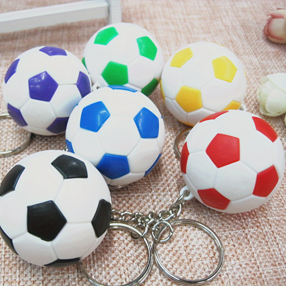 

Valentine's Day Gift Soccer Ball Keychain - Pvc Sports Theme Couple Keyring With Simulation Soccer Model - Decorative Key Pendant, Unisex Bag Accessory, Diy Collectible For Daily Wear & Friendship