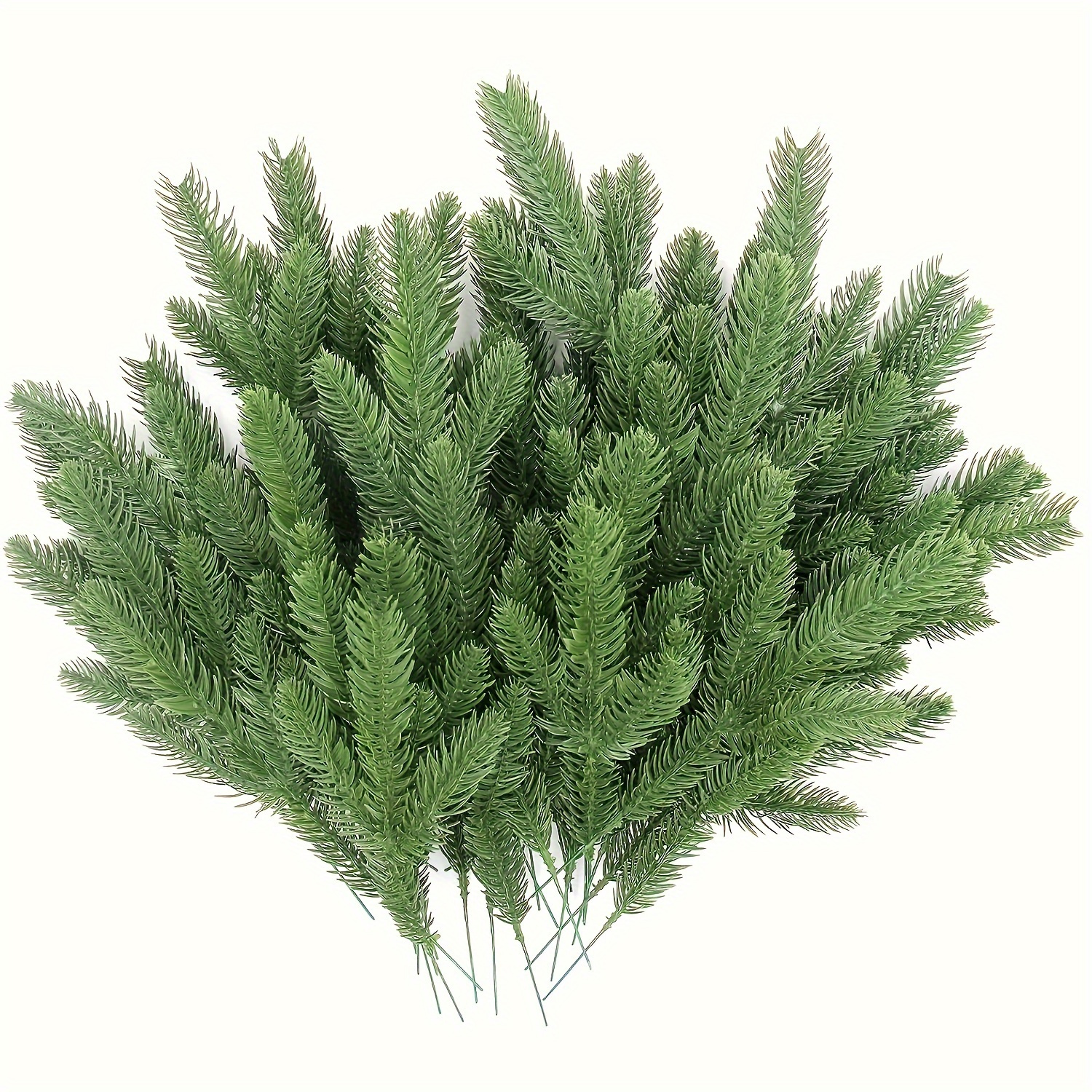 

68pcs Artificial Pine Branches Green Plant Pine Needles Diy Wreath Christmas And Home Garden Decoration Accessories