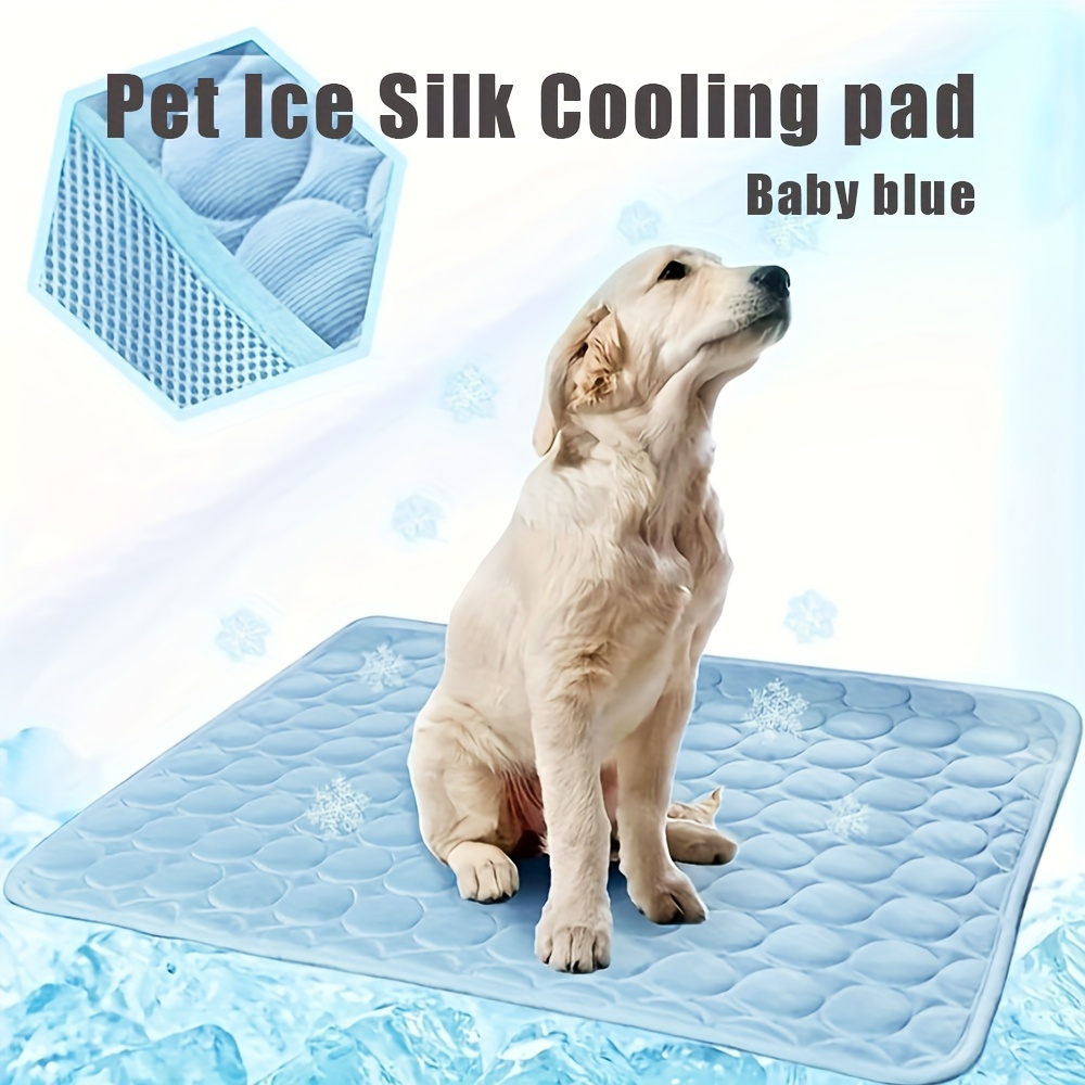 

1pc Dog Mat, Summer Pet Cool Feeling Mat Dog Mat, Pet Ice Bed Mat Home Outdoor Supplies