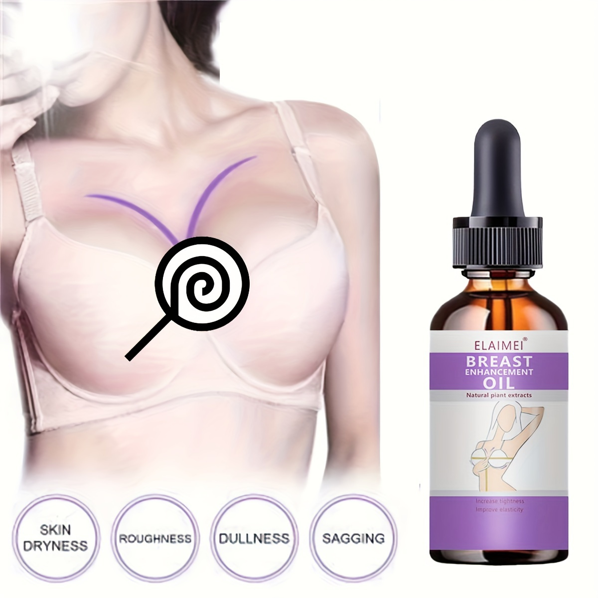 Breast Enhancement Oil Gently Moisturizes And Enhances The Temu