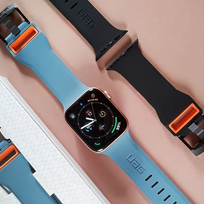 

Stylish Uag Silicone Strap For Iwatch, Trendy And For Apple Watch Strap With Cool Color Design, 38/40/41/42/44/45/49mm