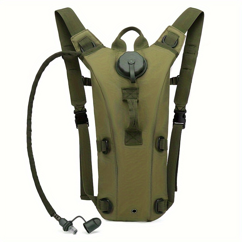 

Tactical Water Bladder Backpack For Hiking And Camping - Oxford Cloth, Leak-proof Outlet, And D-shape Loop