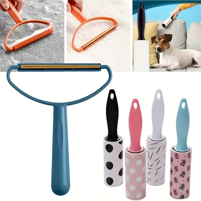  Lint Roller Hair Remover Ball, Reusable Sticky Pet Hair Removal  Tool, Potable Travel Dustproof Cat Dog Fur Lint Remover Cleaner for  Clothes, Furniture, Carpet, Bed, Couch, Sofa (Blue) : Health 