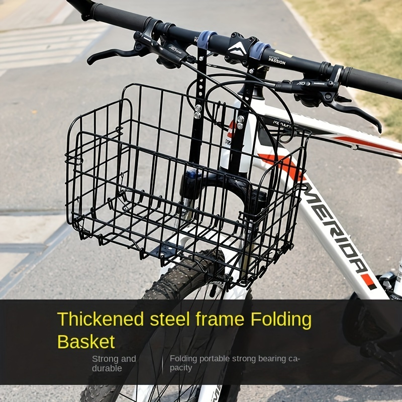 

Mountain Bike Basket, Folding Front Car Basket, Mountain Electric Rear Cargo Frame Front Hanging Basket, Bike Accessories