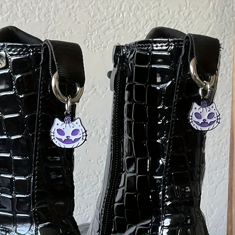 2pcs Tuxedo Cat Kawaii Boots Charms, Grange Gothic Charms, Shoe DIY Accessories,Temu