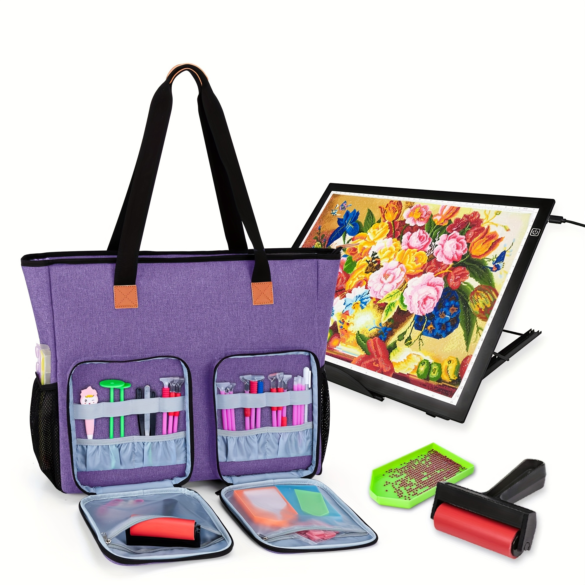 

Carrying Case For Diamond Art Painting Accessories And A3, A4 Light Pad, Diamond Art Painting Bag For A3 And B3 Light Box