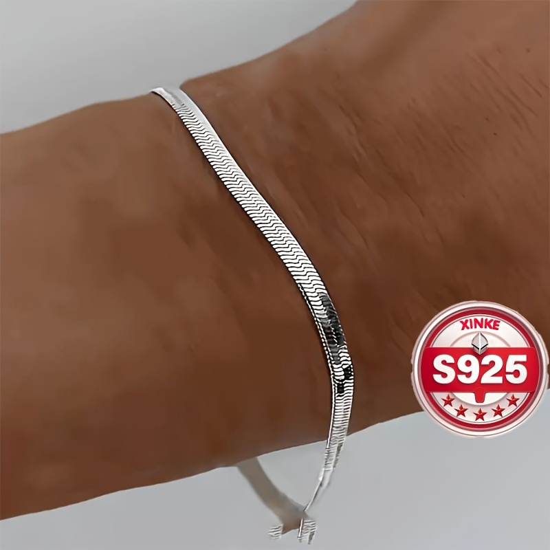 

925 Silvery Snake Bracelet - Jewelry For & Gifting