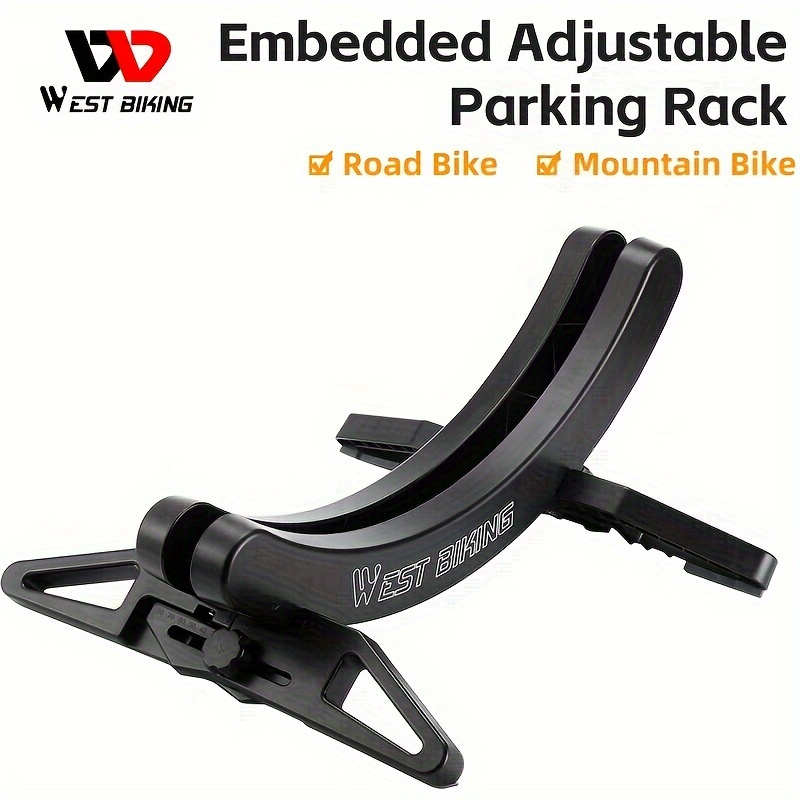 

Support your bike with the versatile WEST BIKING Adjustable Bicycle Parking Rack, a convenient indoor detachable holder for road bikes and MTBs.