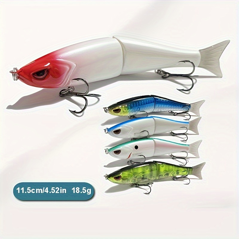 Six Section 6 Inch Shad Fishing Lure Jointed Swimbait Fishing