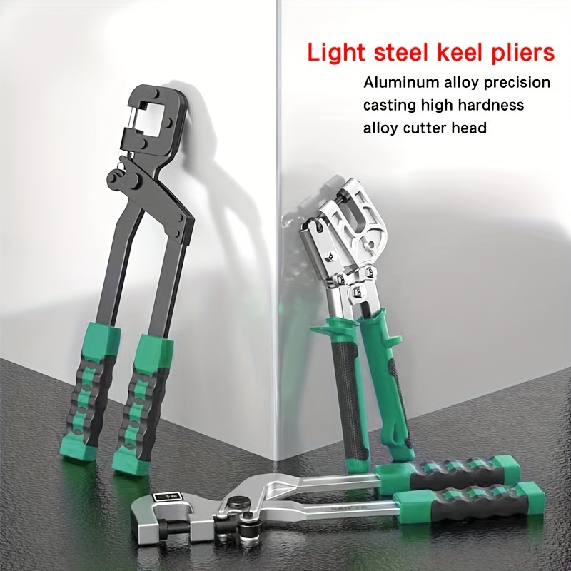 

1pc High-durability Light Steel Pliers - High Carbon Steel, Precision Alloy Punch With For Rivet & Ceiling Installations, Ideal For Home Renovation & Projects