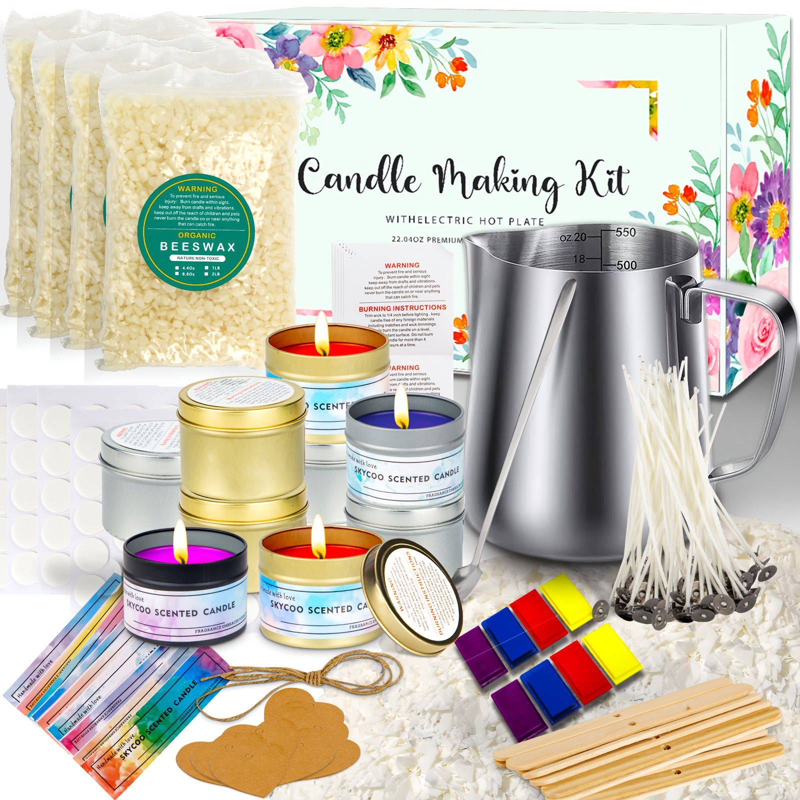 Nature's Blossom Candle Making Kit for Beginners - DIY Candle Making Kit - NEW newest