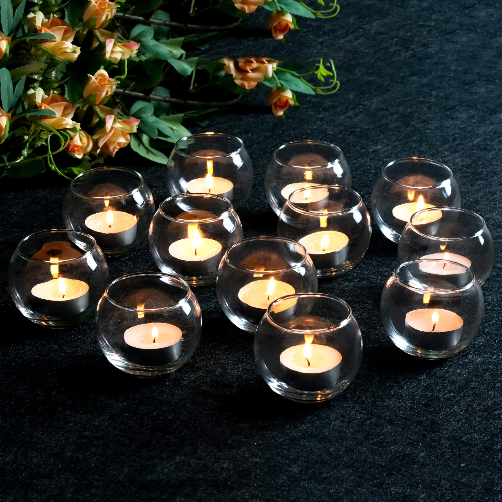 Portacandele in legno rustico per la casa Base rotonda a candela Tea Light  Candle Decor matrimonio compleanno centrotavola decorazioni - AliExpress