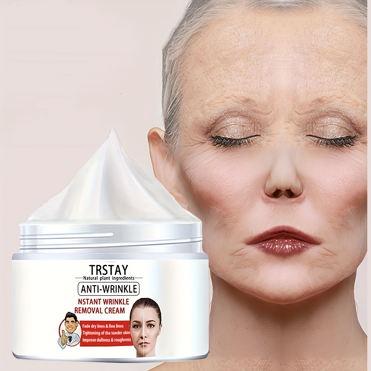 Instant Wrinkle Removal Face Cream Tighten Lift Fine Lines Temu