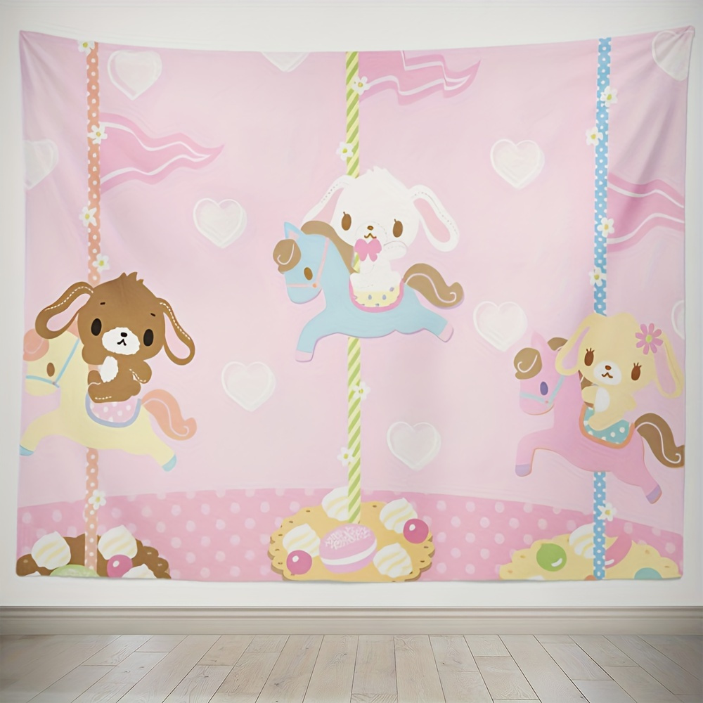Kawaii Sanrio Cartoon Tapestry Cute Hello Kitty Room Decor Hello Kitty My  Melody Y2K Room Decoration Creative Children Gifts - AliExpress
