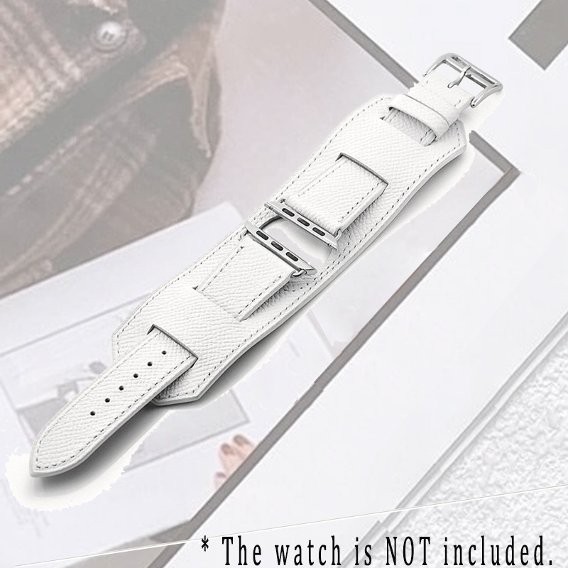 

Compatible Apple Watch Strap, 49mm 45mm 44mm 42mm, Men Women, Deployant Clasp, White, For Iwatch Ultra, Apple Watch /7/6/5/4/3/2/1 Se