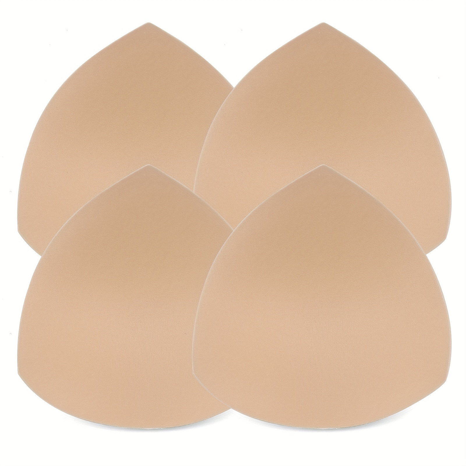 

2 Pairs Triangle Cups Bra Insert Pads, Comfy Anti-convex Chest Enhancer Pads, Women's Lingerie & Underwear Accessories
