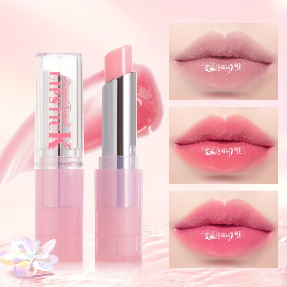 

Color-changing Lip Balm Moisturizes, Long-lasting Non-fading Waterproof Jelly Color-changing Lip Balm Lip Oil Makeup Lipstick Valentine's Day Gifts Contain Plant Squalane