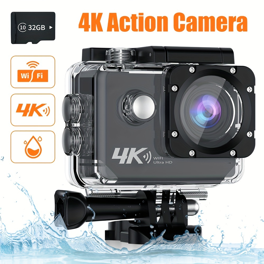 4k30fps action camera definition underwater Temu
