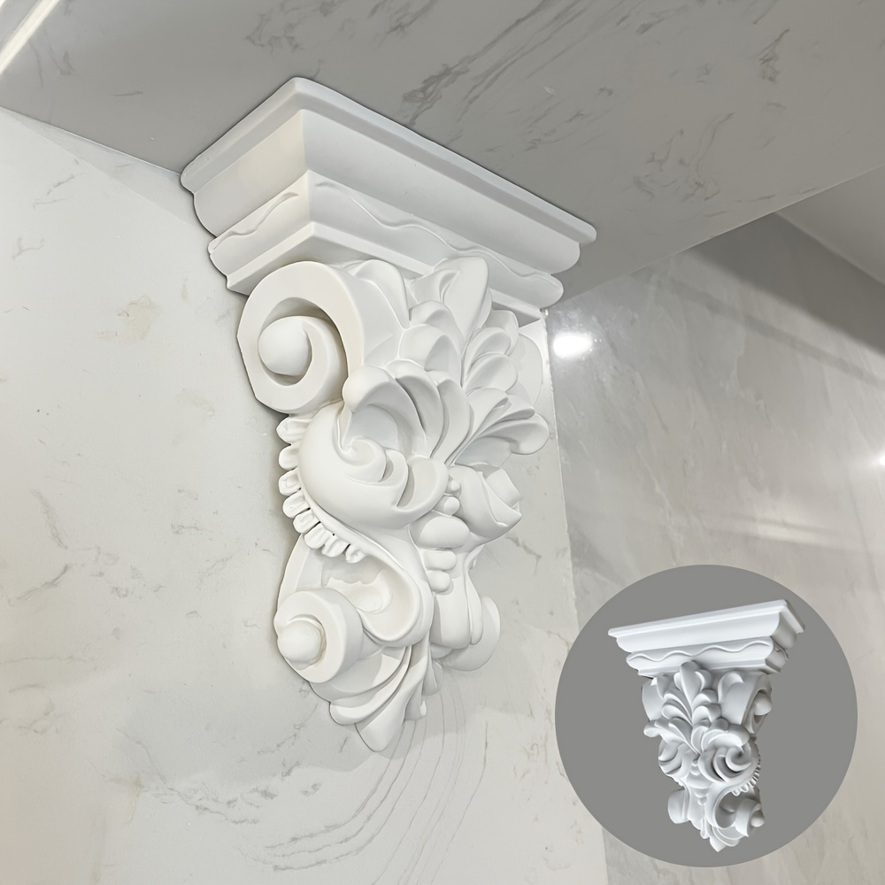 

Elegant White Paintable Polyurethane - Decorative Architectural Accent For Beam Support, Column Dressing, And Wall Embellishments - Decor Foam Material For Interior Design