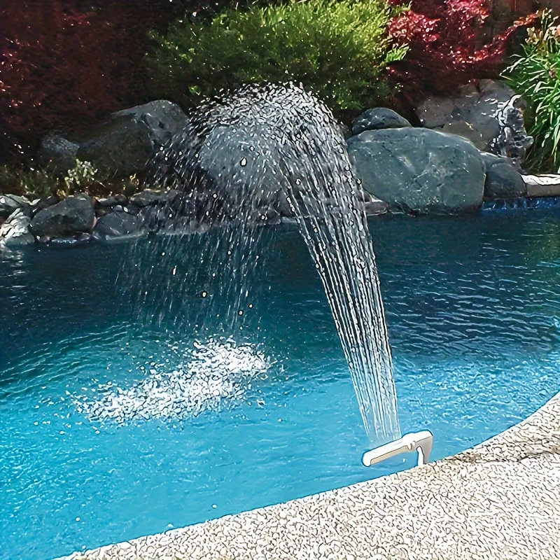 

Un ensemble, jolie fontaine de piscine en cascade avec buse de pulvérisation réglable pour les jets de retour filetés de 1.5" au sol et hors sol, gestion des terrains agricoles