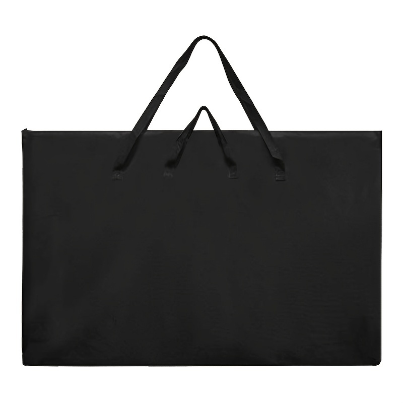 

1pc Grand Étui De Portfolio D'Art, Avec Sangle D'Épaule, Sac De Rangement De Portfolio D'Artiste, Sac Fourre-Tout Portable Imperméable, Sac De Rangement Léger (Noir)