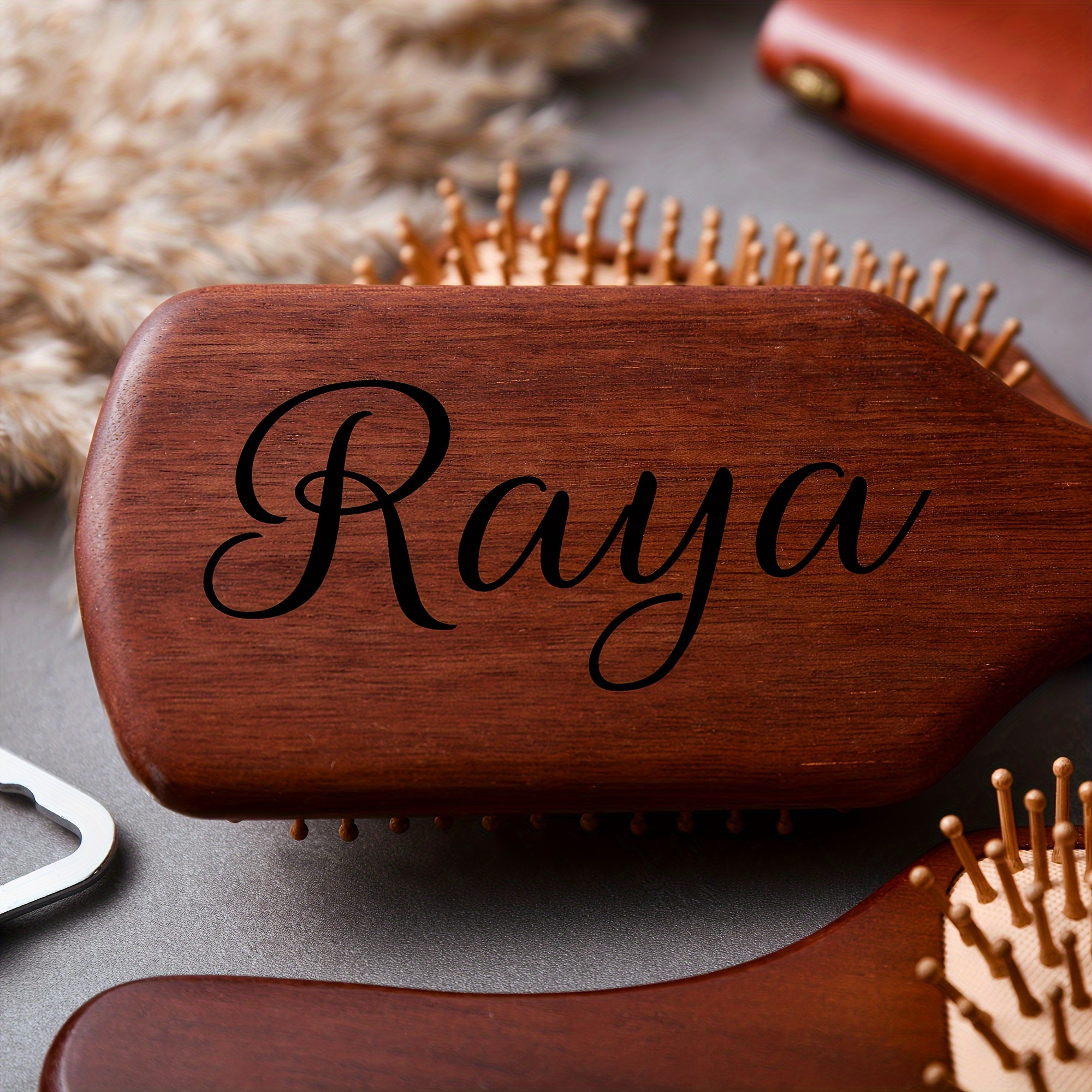 

Luxurious Red Sandalwood Hair Comb For Women - Anti-static, Fluffy Volume , Scalp Massage Brush