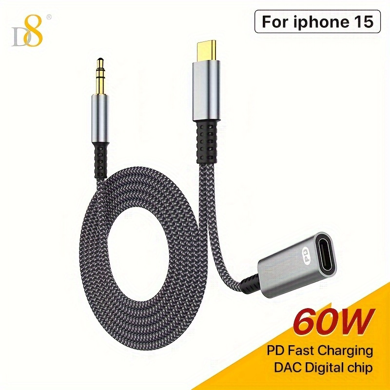 Usb C With Aux Charge - Temu