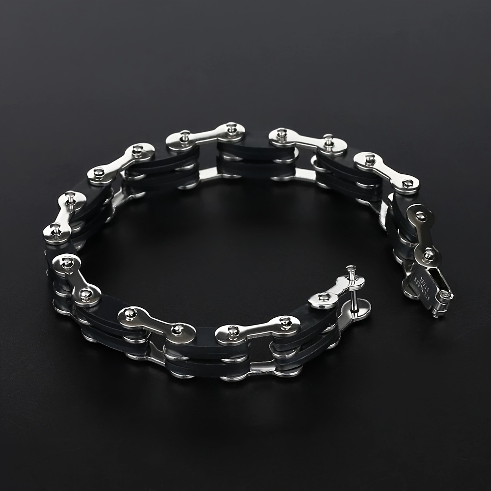 

1pc Stylish And Fashionable Chain Bracelet, Multiple Layers Of Silvery Cuff Bangles, Men's Daily Stylish Accessories, Classic Souvenir, Ideal Gift For Valentine's Day, Christmas, Birthday, Anniversary