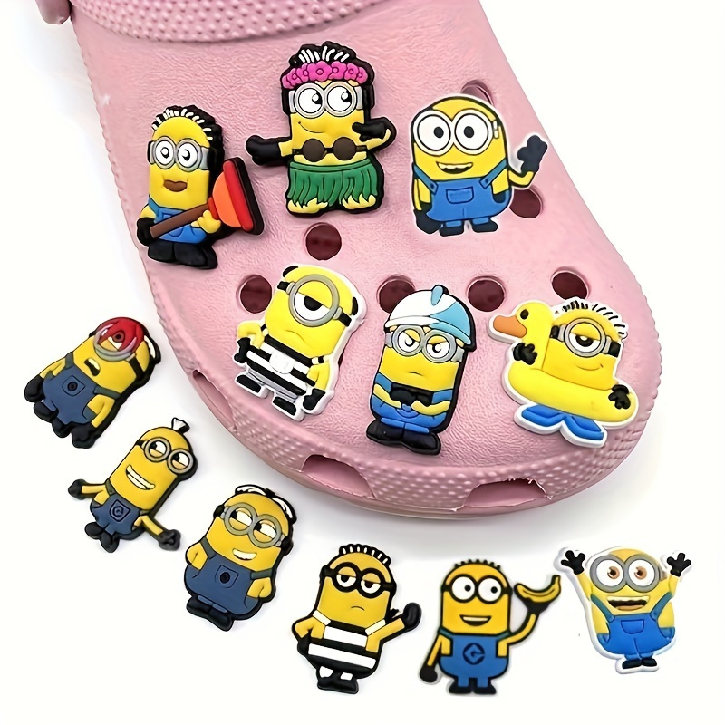 

[top-] 20pcs Minions Shoe Charms Set - Pvc Removable For Slippers & , For