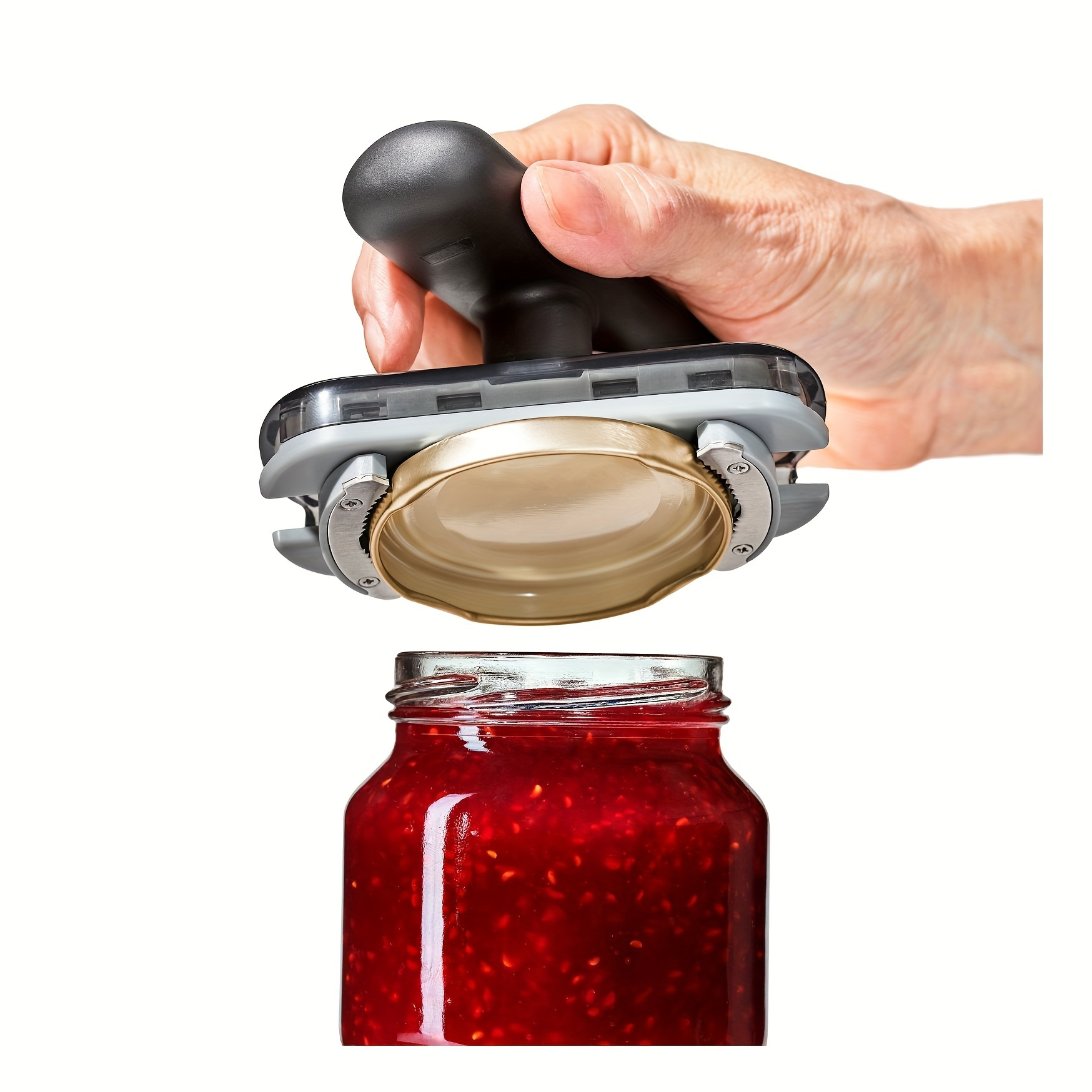 

1pc, Jar Opener, Adjustable Jar & Bottle Opener, Adjustable Multifunctional Can Opener, Rotating Labor-saving Cap Opener, Jar Lid Gripper, Manual Jar Bottle Opener, Kitchen Accessories