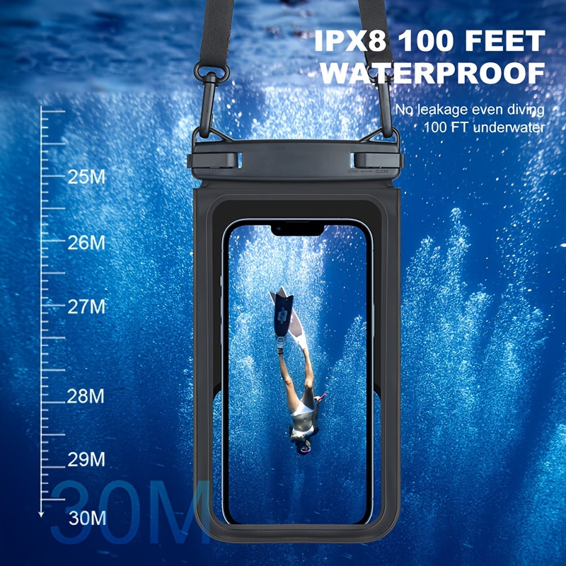 Hiearcool Universal Waterproof Phone Pouch, Waterproof Phone Case