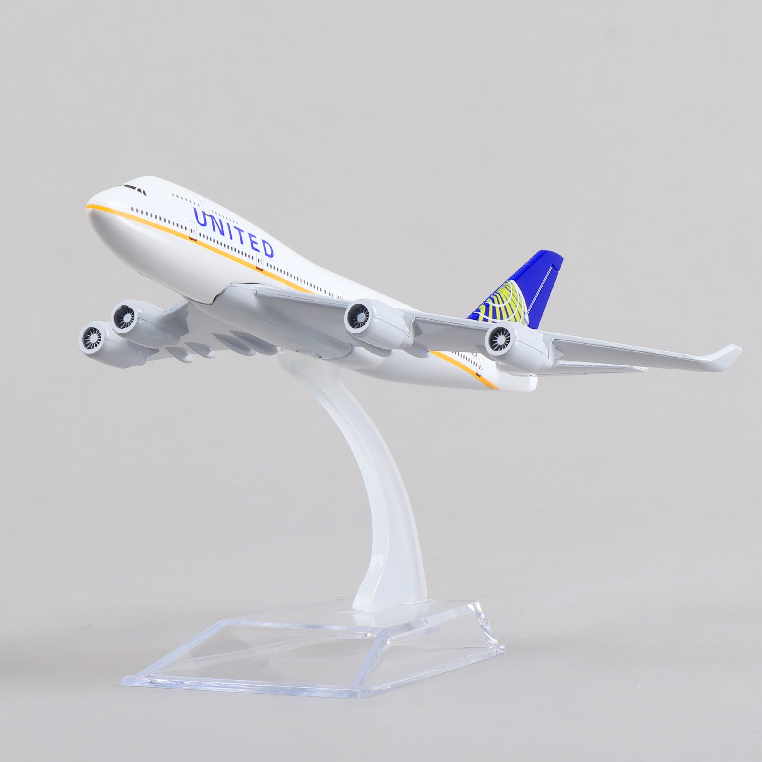 

Ua Boeing 747 Airplane Model 1:400 Metal Kit Diecast Jumbo Airliner Model For Collection And Gift