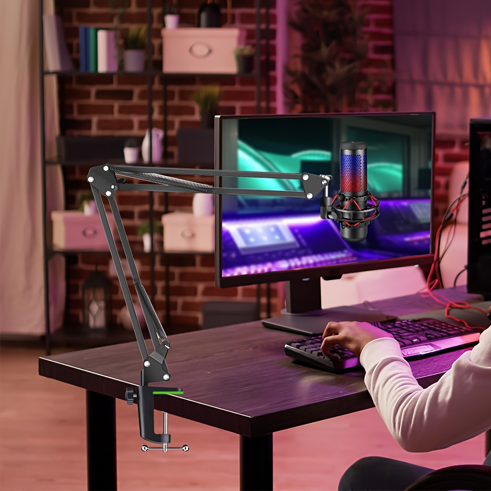 Microphone Boom Arm With Desk Mount 360° Rotatable - Temu