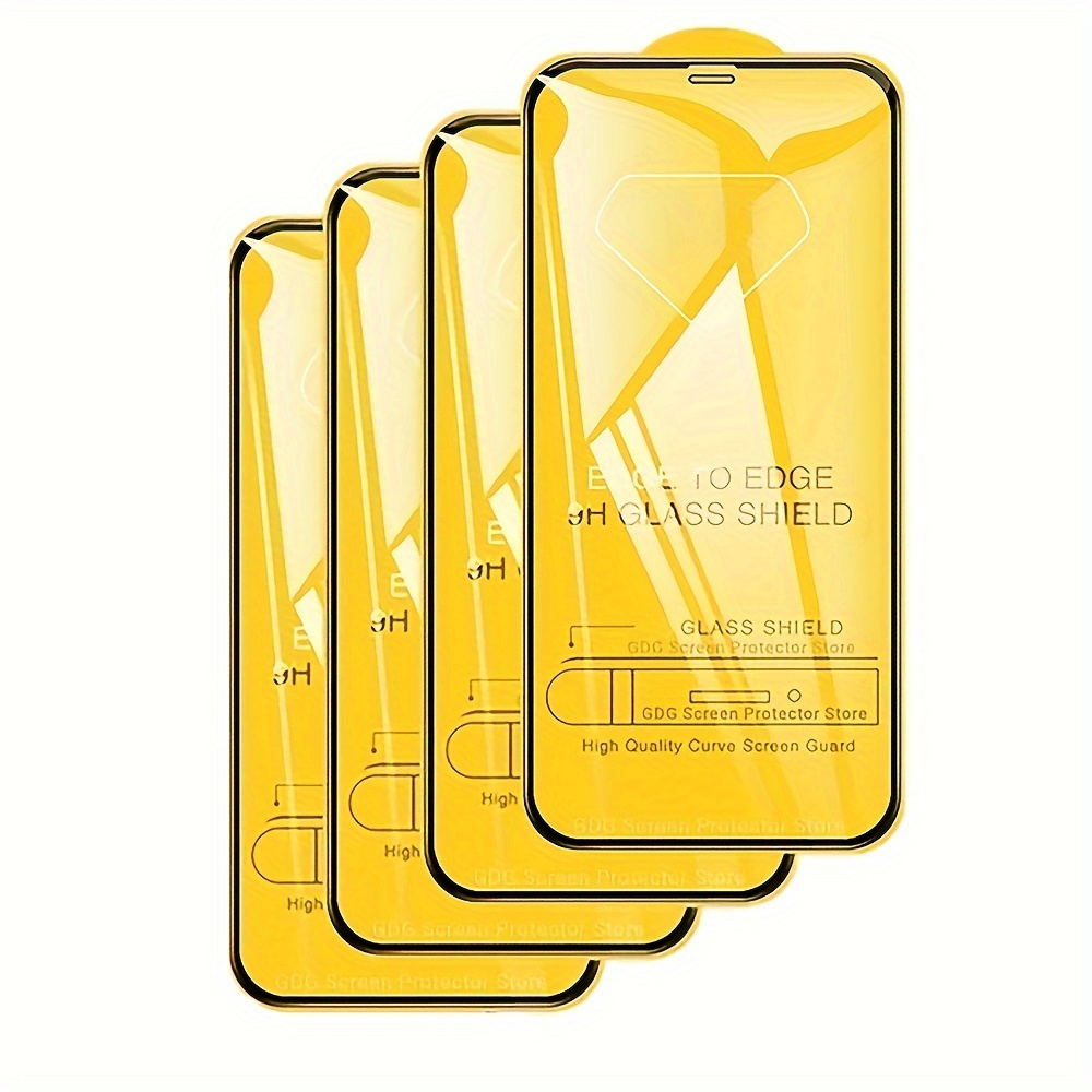 

4pcs 9d Tempered Glass Shield Screen Protector Anti Scratch And Fingerprint For Series