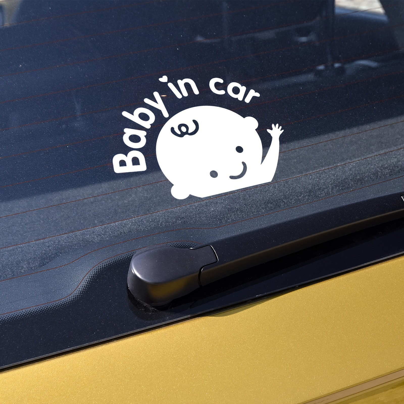  TOTOMO Baby on Board Sticker for Cars Funny Cute Safety Caution  Decal Sign for Car Window and Bumper No Need for Magnet or Suction Cup -  Carlos from The Hangover 