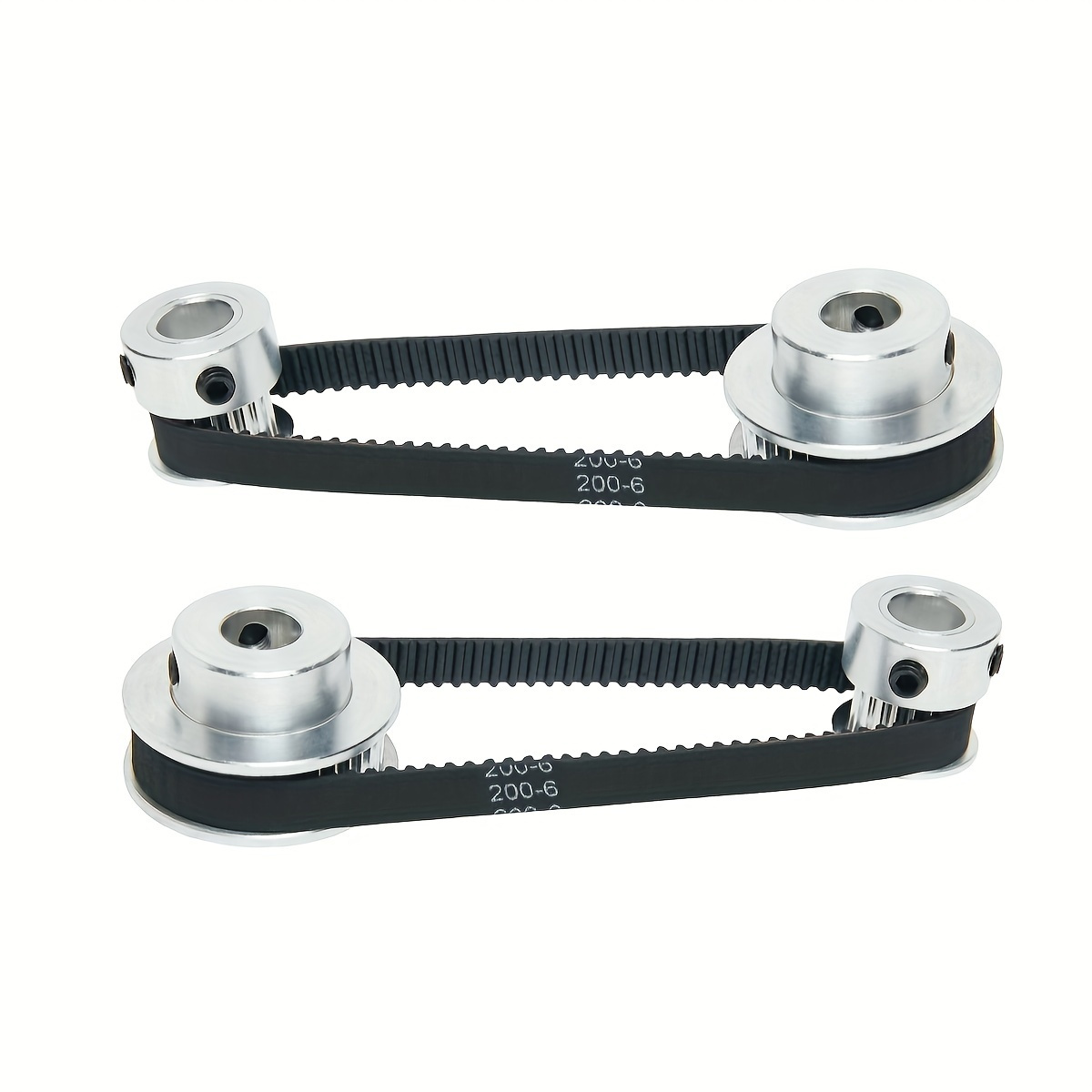 

2pcs 2gt Aluminum Timing Pulley 20&40 Teeth 8mm Bore Synchronous Wheel With 2pcs Length 200mm Width 6mm Belt (20-40t-8b-6)