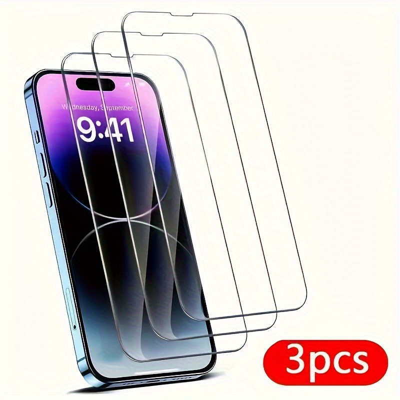 

3-pack Tempered Glass Screen Protectors, Full Coverage Anti-fingerprint For Iphone 14/13/12/11/se/x/xr/xs/8/7 Plus - Case Friendly, Anti-scratch & Shatterproof