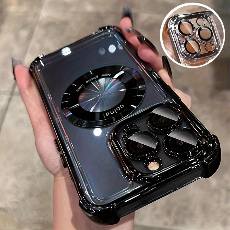 

Coque De Luxe Magnétique Plaquée Pour IPhone 15 14 13 12 11 Pro Max Plus Avec Charge Sans Fil Magnétique Et Protection Contre Les Chocs