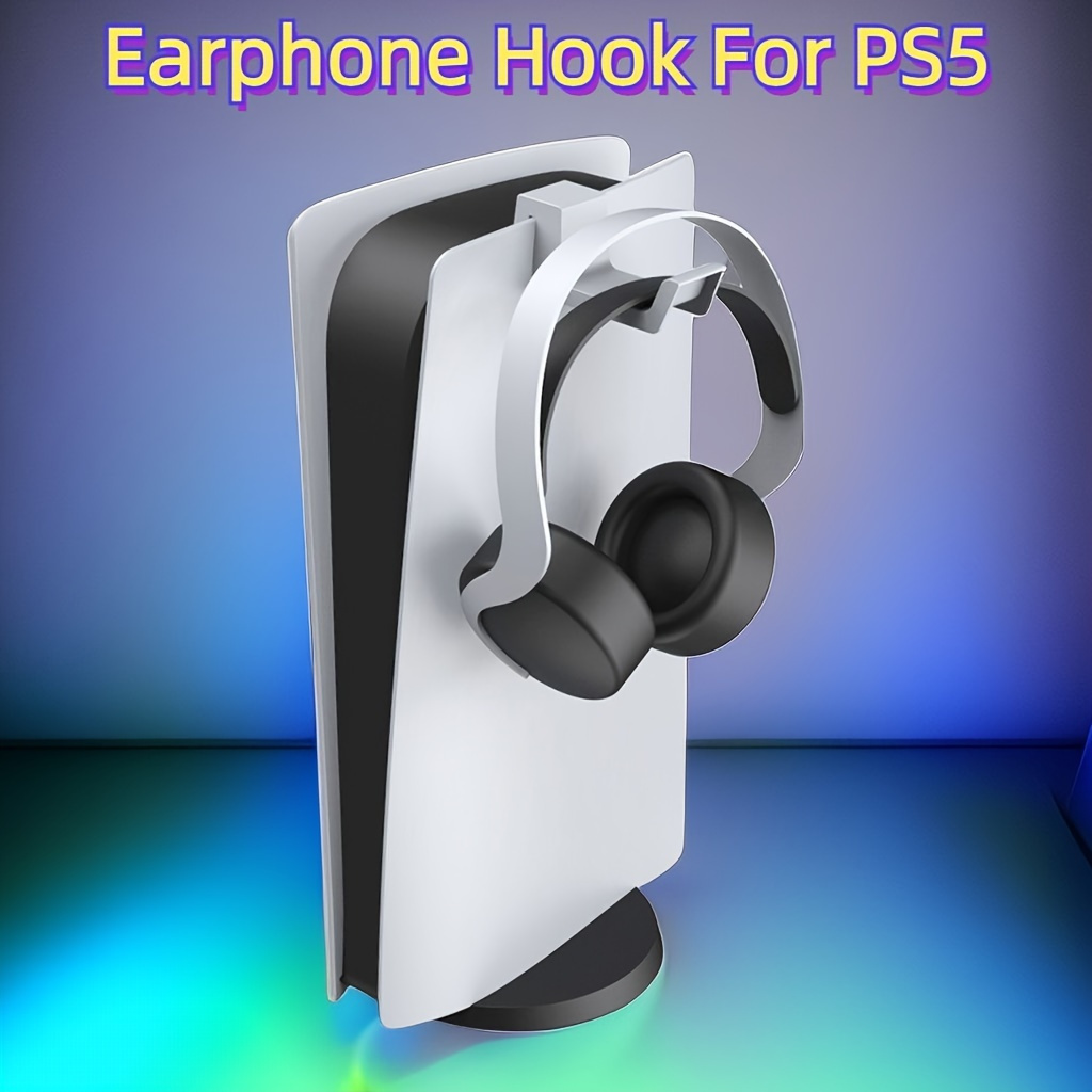 2 Soporte de auriculares Ps5, Soportes de gancho para auriculares de juego  Ps5 para auriculares Ps5 Pulse 3D Auriculares inalámbricos y controlador de  juegos, colgador de montaje PS5 compatible con P