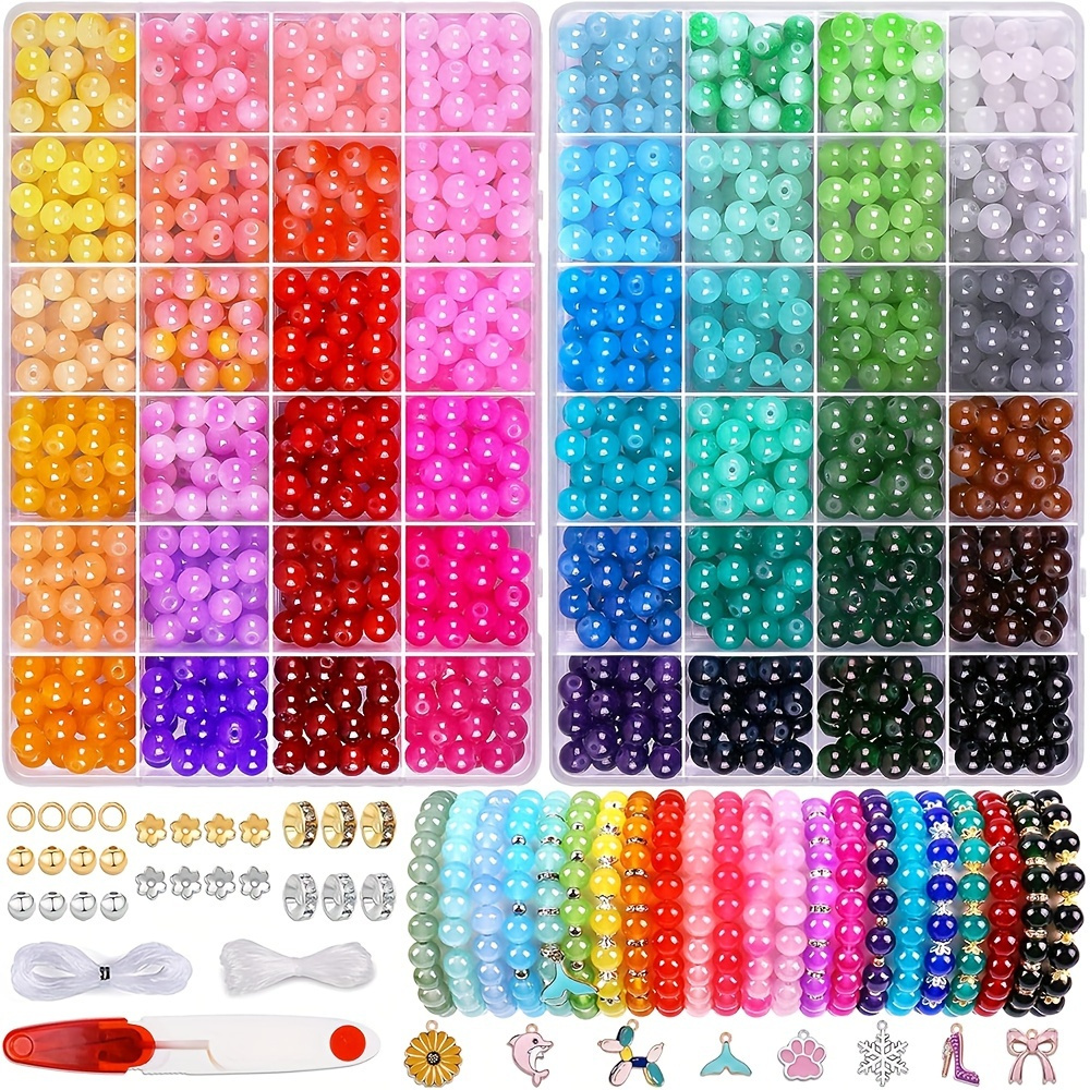 

1700pcs Set - 48 , 8mm Round For Jewelry , Diy Kit And Accessories