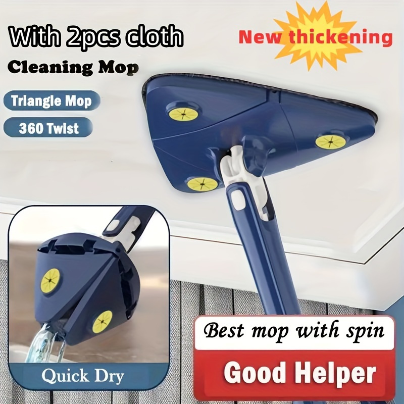 Twist Mop, Self-wringing Wet Mop For Floor Cleaning, Microfiber Ratchet Mop  - Temu Philippines