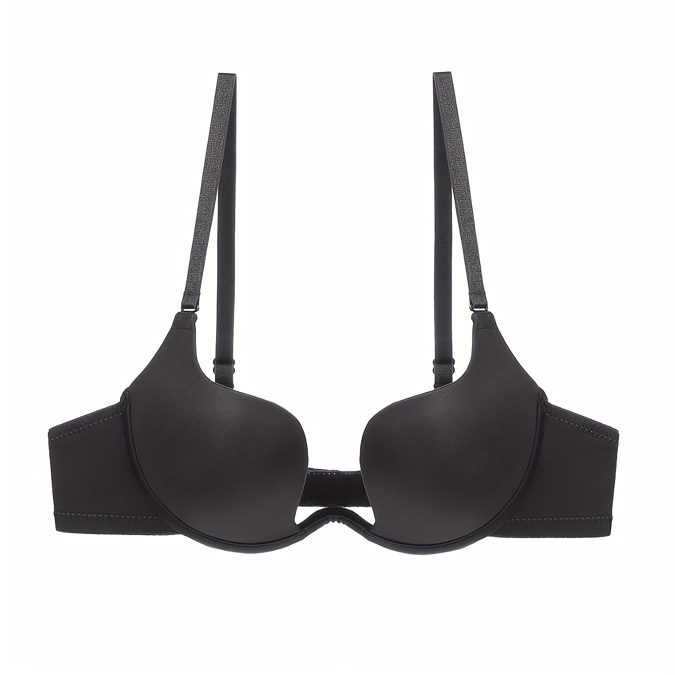 Low Plunge Push Bra Clear Straps Low Cut Convertible - Temu Germany
