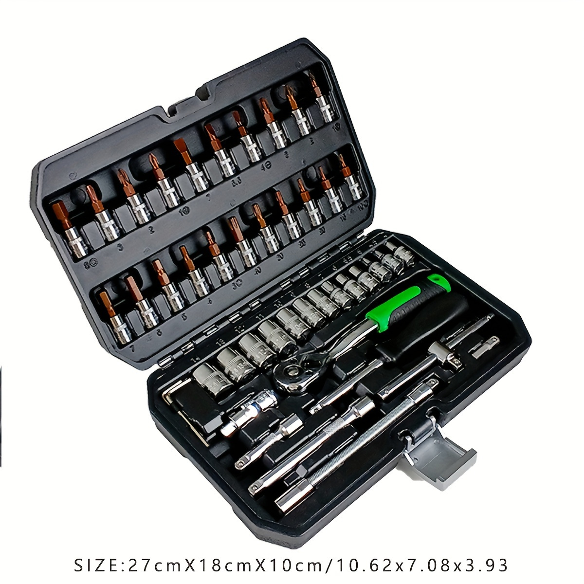 

46pcs/150pcsultimate Auto Mechanic Tool Kit - Premium Ratchet Torque Wrench & Diverse Screwdriver Set - Ultra-portable, All-in-one Solution For Car, Bike, & Motorcycle Maintenance