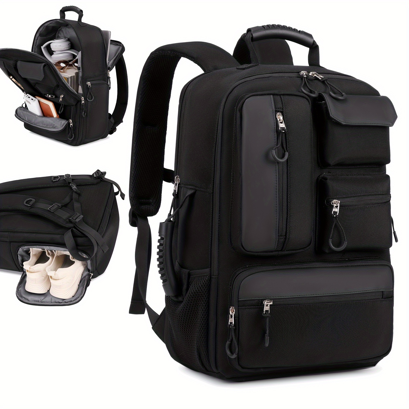 

A Versatile Backpack For Travel, A Waterproof College Campus Backpack, A Business Laptop Backpack Suitable For Both Men And Women, With A 17-inch Laptop Compartment With Shoe Storage.