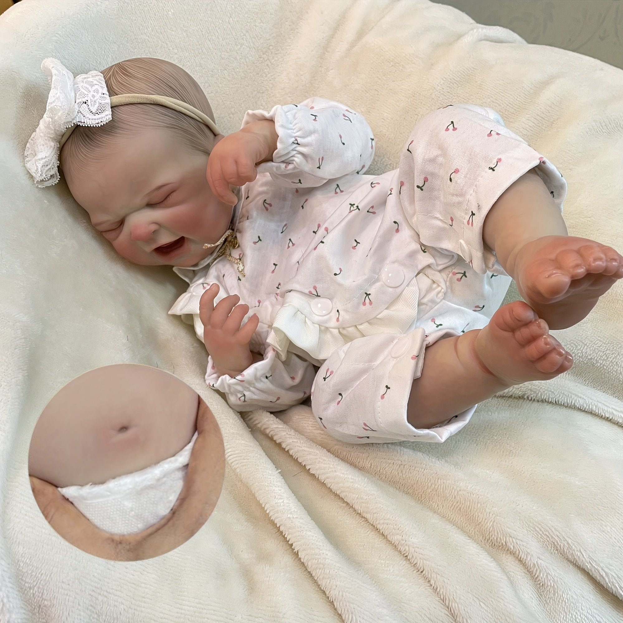  MUMAX 16 inch Lifelike Reborn Baby Dolls, Soft