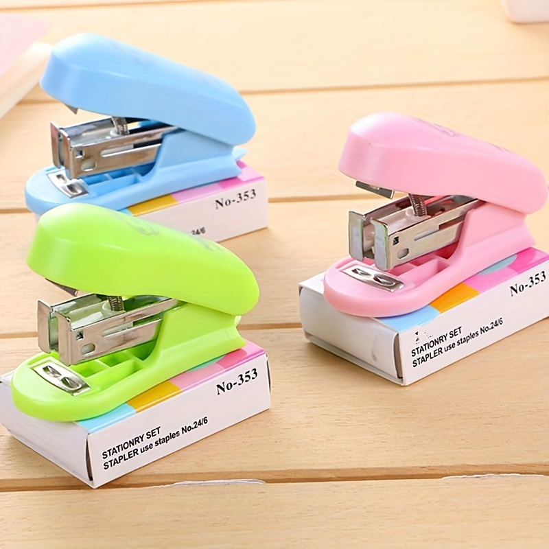

1pc Mini Stapler With Staples Set, Creative Portable Stapler, School And Office Supplies