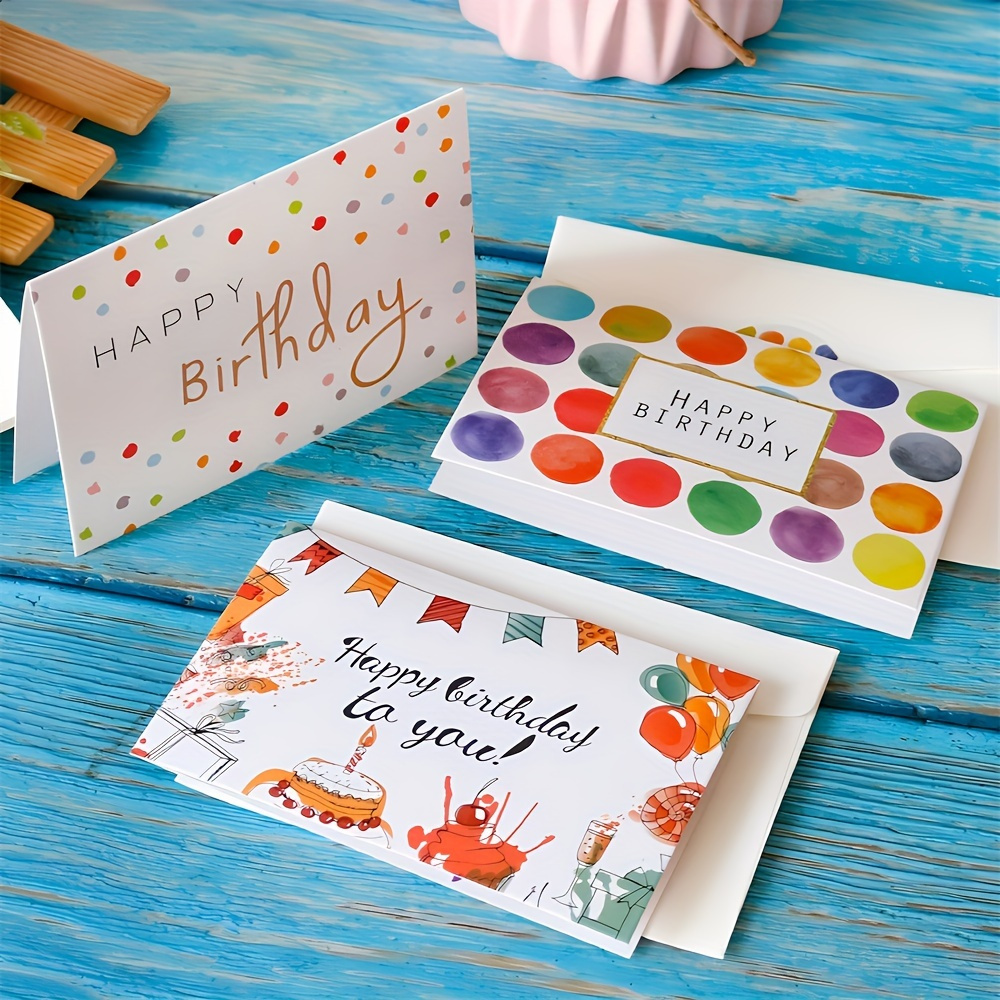 Carte joyeux anniversaire 3D, carte de vœux musicale légère avec PopUp  gâteau d'anniversaire cartes colorées joyeux anniversaire cadeaux uniques d' anniversaire - AliExpress